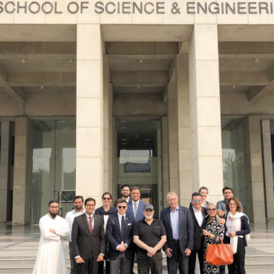 Bavarian Business Delegation to Pakistan, October 2018: Group picture at the National Incubation Center at Lahore University of Management Sciences