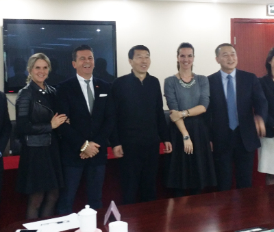 Business Journey to China, March 2015: Consul Dr. Poetis meeting with Zhongnong Pi’s Chairman of Board Mister Wang in Beijing.
