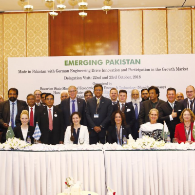 Bavarian Business Delegation to Pakistan, October 2018: German Pakistan Business Conference organised by the German Pakistan Chamber of Commerce & Industry (GPCCI) at Avari Towers Hotel, Khurshid Mahal Room, 22nd of October 2018